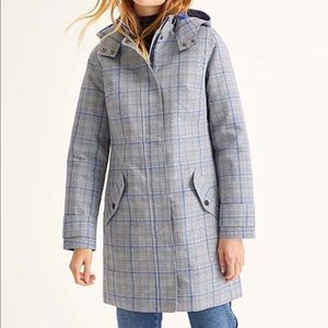 Boden Gray Check Suki Rain Coat